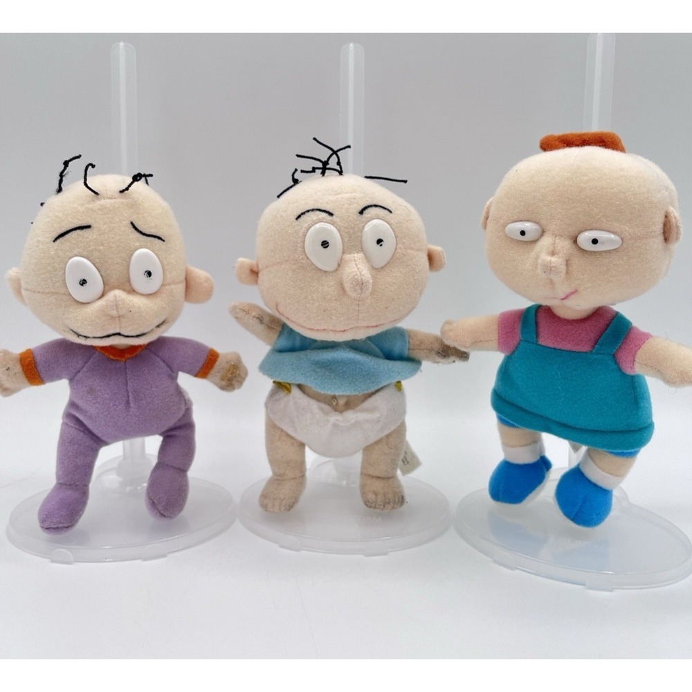Vintage Rugrats Movie Plush Lot Tommy Lil Dil Pickles Mattel 1997 Set of 3
